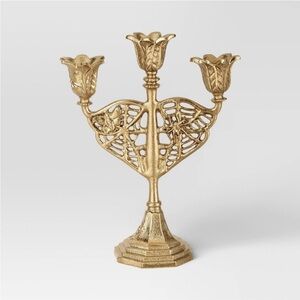 Victorian Halloween Candelabra Gold Target-Threshold